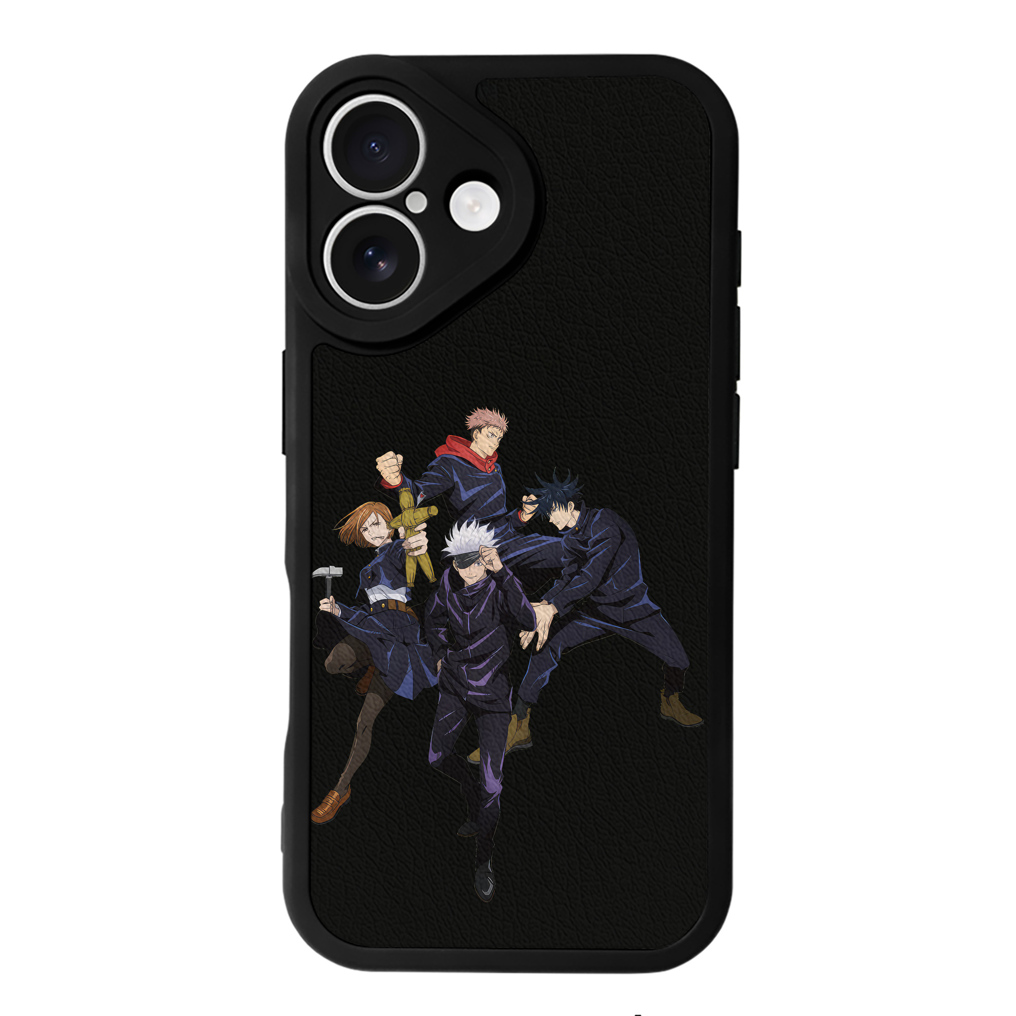 （画像用） 呪術廻戦 Jujutsu Kaisen 【iPhone 16シリーズ対応】シリコンスマホケース（レザー調） 材質：シリコン